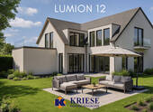 Beispielvisualisierung Rückansicht Haus - Wohnen wie im eigenen Haus! Exklusive 6-Zimmer-Designwohnung mit XXL-Garten & Terrasse