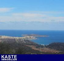 Grundstück mit Panoramablick auf das Meer und Baugenehmigung, Agios Nikolaos