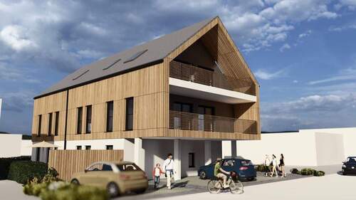 Ansicht 1 Außen.jpg - 3 Zimmer Terrassenwohnung zum Kaufen in Simbach a.Inn