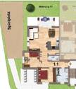 Grundriss der Wohnung nachgezeichnet - 