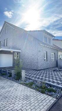 Hausansicht Nordseite - Exklusive DHH in beliebter Lage in Vaihingen an der Enz