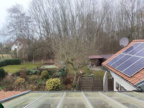 Blick auf Garten vom OG - 