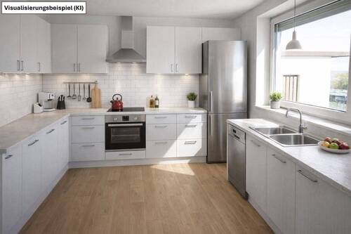 Einrichtungsbeispiel Küche KI generiert - 