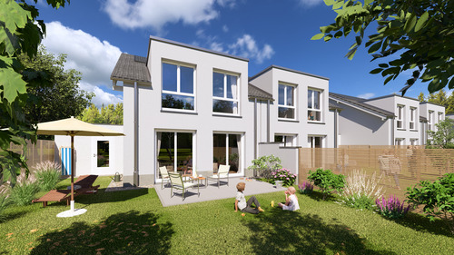 Visualisierung Gartenansicht - Green Home 