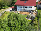 Haus Frontansicht Garten - Terrasse - 