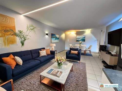 Wohnzimmer - Zuhause mit Köpfchen - moderne 2-Zimmer-Wohnung mit Smarthome-Komfort