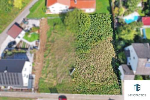 Grundstücksansicht Drohne - Grundstück in Aspisheim zum Kaufen