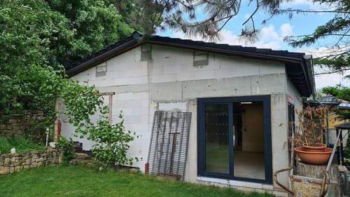 Gartenansicht des Rohbaus - 