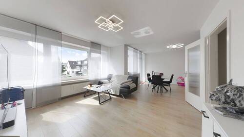 Wohnzimmer - 2 Zimmer Etagenwohnung zum Kaufen in Düsseldorf