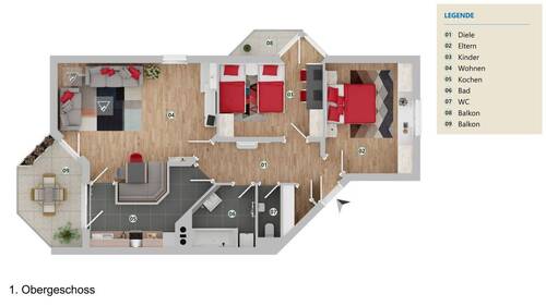 Grundriß 1. OG - 