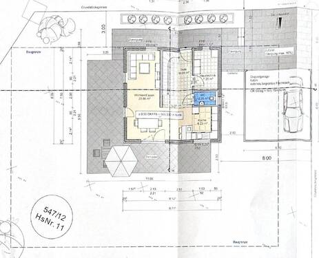 Plan EG Grundstück und Garage - 