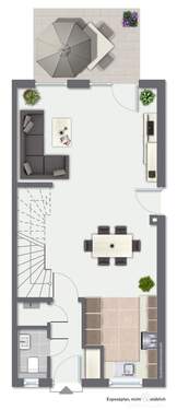 Erdgeschoss Rechts-immoGrafik-Exposeplan-36192013101-DINA4 - 