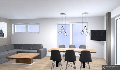 offenes Wohnzimmer - Einfamilienhaus mit 140,00 m&sup2; in Harth-Pöllnitz zur Miete