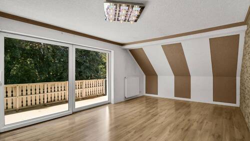 Zimmer im DG mit Balkon - 