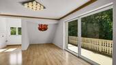 Zimmer mit Küchenische - 