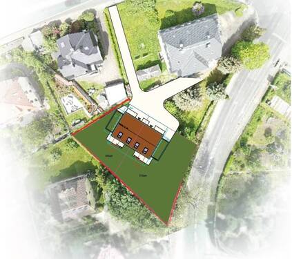 Draufsicht - Grundstück in Freital