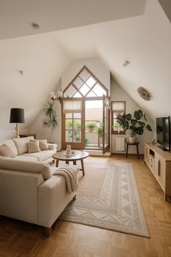 Wohnzimmer KI - Etagenwohnung mit 95,90 m² in Leegebruch zum Kaufen