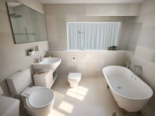 Badewanne im zweiten Badezimmer - So könnte es aussehen! - 