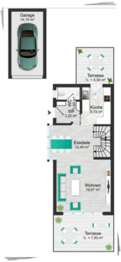 Erdgeschoss - Doppelhaushälfte mit 133,00 m&sup2; in Gilching zum Kaufen