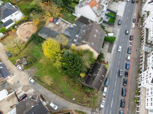 Drohnenaufnahme - Grundstück in Meerbusch