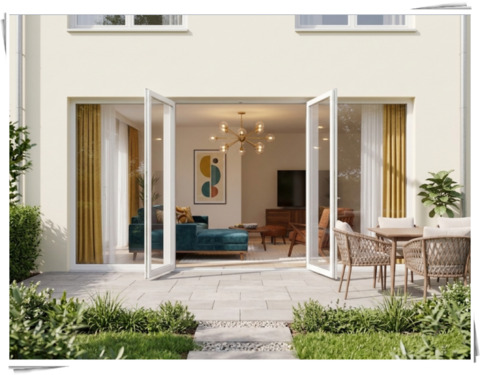 Visualisierung Terrasse - Licht, Luft, Lebensqualität: Ihr sonniges Garten-Idyll mit viel Raum zur Entfaltung