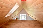 Schlafbereich im Spitzboden - 