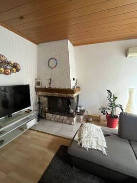 Kaminofen in der großen Maisonettewohnung - 