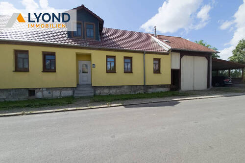 Straßenansicht - 5 Zimmer Doppelhaushälfte zum Kaufen in Sondershausen