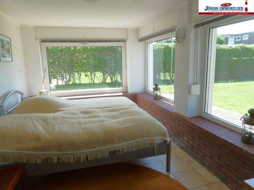Schlafzimmer Seeblick - 5 Zimmer Bungalow in Fehmarn