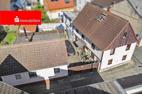 Straßenansicht (Luftbild) - Zwei Wohnhäuser in Münster - 269.000,00&nbsp;EUR Kaufpreis, ca.&nbsp; 164,00&nbsp;m&sup2;&nbsp;Wohnfl&auml;che