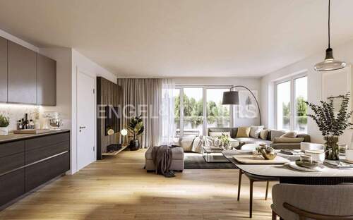 Wohn- und Essbereich - 3 Zimmer Etagenwohnung in Hamburg