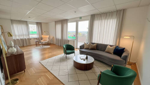 Wohnzimmer virtuelles Homestaging - 