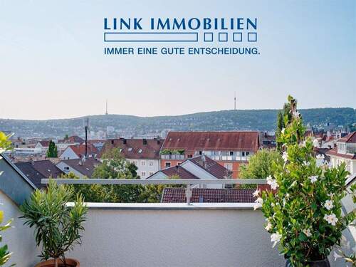 Ausblick - Außergewöhnliche 4,5 Zimmer Wohnung mit Terrasse und Aussicht über die Stadt