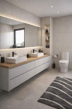 Bad (Visualisierung) - Einfamilienhaus mit    215,00 m&sup2; in Biblis zum Kaufen