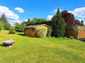 Garten mit Gartenhaus - Doppelhaushälfte mit 100,00 m&sup2; in Frankfurt (Oder) zum Kaufen