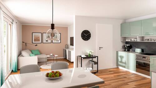 Stadthaus-100-Wohnzimmer (1).JPG - 3 Zimmer Mehrfamilienhaus, Wohnhaus in Hermeskeil