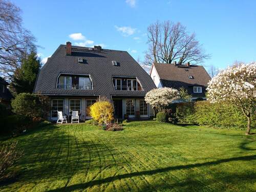 Gartenansicht - Schönes Wohnen auf insgesamt 104,61 m² im grünen und ruhigen Hamburg-Othmarschen mit Terrasse, Gartenanteil und Garag...