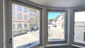 Der Blick aus dem Ladengeschäft/Büro - 