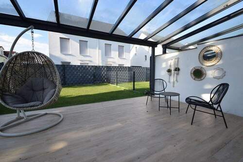 Überdachte Terrasse - Doppelhaushälfte mit 134,00 m² in Rodgau zum Kaufen