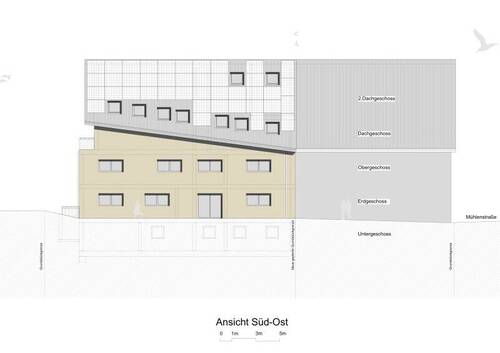 Ansicht Ost - Etagenwohnung mit 66,00 m&sup2; in Hilzingen zum Kaufen