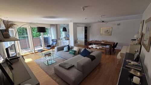 Wohnzimmer - Etagenwohnung mit 109,00 m&sup2; in Frankfurt zum Kaufen