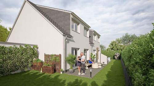 Ansicht Garten (Visualisierung) - Grundstück zum Kaufen in Schwelm