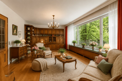 Lichtdurchfluteter Wohnraum mit großzügiger Fensterfront und Gartenblick - Einfamilienhaus mit 208,00 m&sup2; in Bochum zum Kaufen