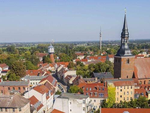 Blick über die historische Altstadt von Nauen - Zwei auf einen Streich! Investoren aufgepasst - Historische Altstadt Nauen!