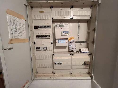 Übersichtlicher Hausanschlusskasten mit durchdachter Raumaufteilung - 