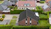 Drohnenansicht - 4 Zimmer Doppelhaushälfte in Rhauderfehn