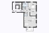 Grundriss Wohnung 3 - 