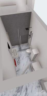 WC mit begehbarer Dusche - 