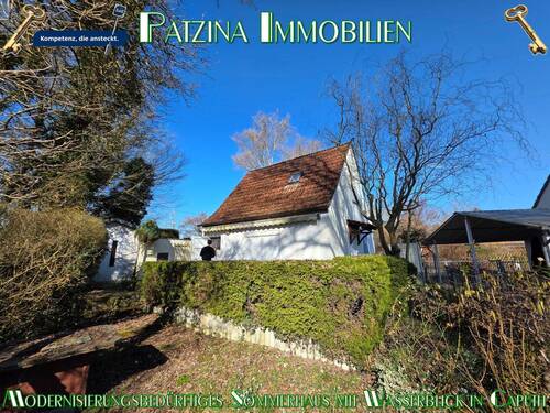 TitelWEHSchwan43.jpg - Modernisierungsbedürftiges Sommerhaus mit Wasserblick in attraktiver Lage auf Erbbaurechtsgrundstück