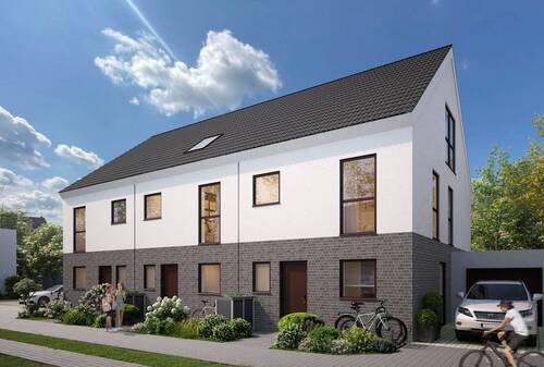 Front Visualisierung - 4 Zimmer Reihenmittelhaus zum Kaufen in Flörsheim / Weilbach